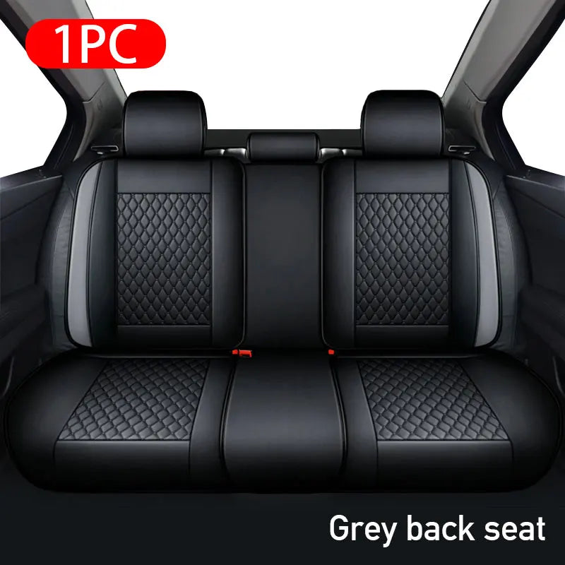 SEAMETAL Luxury Car Seat Covers PU Leather Vehicle Seat Cushion Premium Automotive Chair Protector Universal for Car Truck SUV by GiFiFY