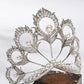 Luxury Miss Universe Crown Round Wedding Crystal Pearl Crowns Peacock Feather Tiaras Rhinestone Pageant Diadem CZ Coroa Novia DSERS