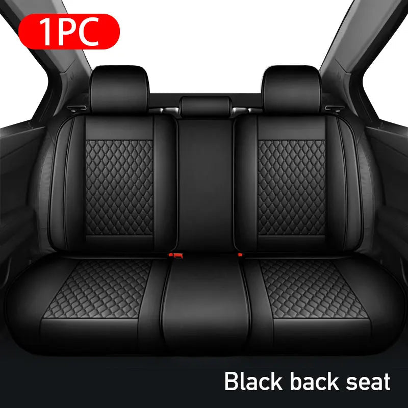 SEAMETAL Luxury Car Seat Covers PU Leather Vehicle Seat Cushion Premium Automotive Chair Protector Universal for Car Truck SUV by GiFiFY