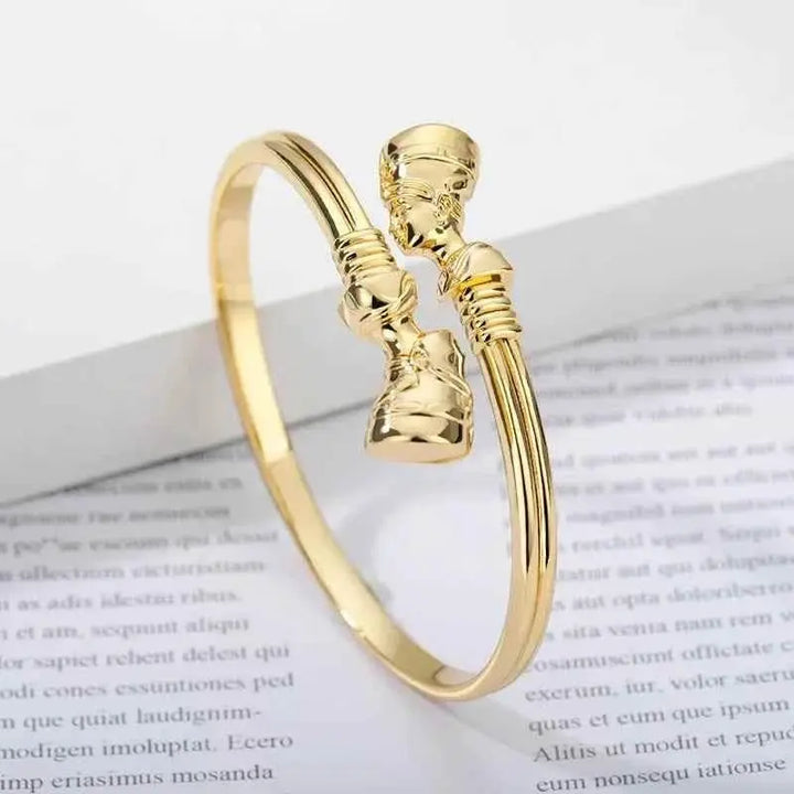 Nefertiti Adjustable Couple Bangles - HipHop Style - GiFTiFY