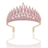Baroque Sparkling Pink Crystal Bridal Tiaras Gold Color Rhinestone Pageant Crowns With Combs Headbands Wedding Hair Accessories - GiFTiFY