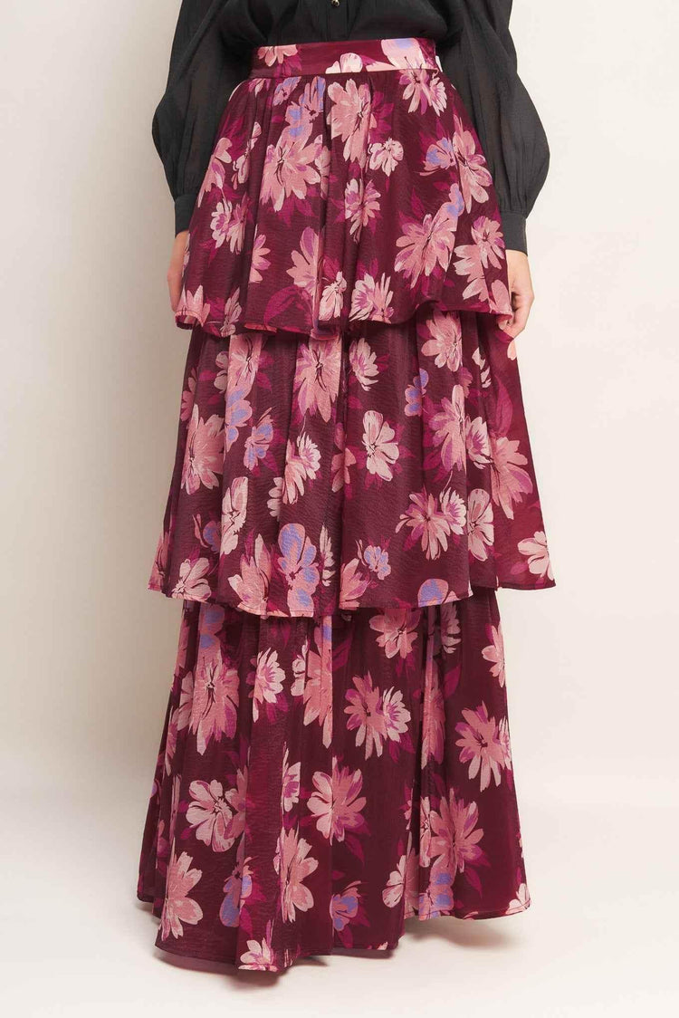 GARDEN ROMANCE WOVEN MAXI SKIRT - GiFTiFY