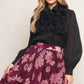 GARDEN ROMANCE WOVEN MAXI SKIRT
