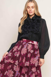 GARDEN ROMANCE WOVEN MAXI SKIRT - GiFTiFY