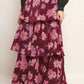GARDEN ROMANCE WOVEN MAXI SKIRT