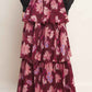 GARDEN ROMANCE WOVEN MAXI SKIRT