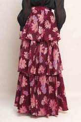 GARDEN ROMANCE WOVEN MAXI SKIRT - GiFTiFY