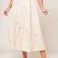 LAYTON CREAM WOVEN MIDI SKIRT