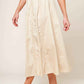 LAYTON CREAM WOVEN MIDI SKIRT