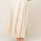 LAYTON CREAM WOVEN MIDI SKIRT