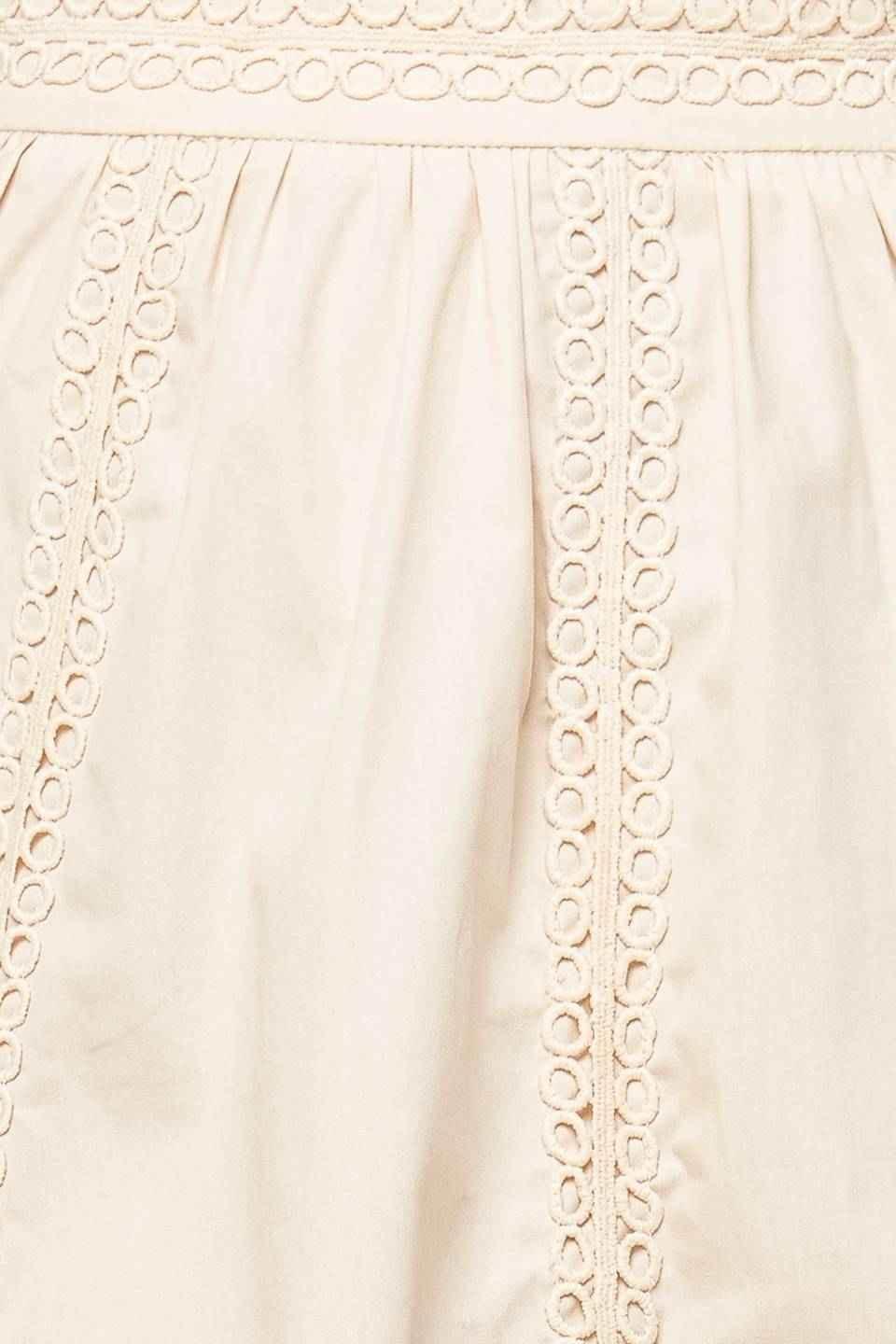 LAYTON CREAM WOVEN MIDI SKIRT - GiFTiFY