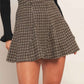 HOUND FLARE TWEED WOVEN SKIRT