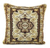 DaDa Bedding Elegant Golden Persian Style Rug Floral Tapestry Throw Pillow Covers 16" x 16"