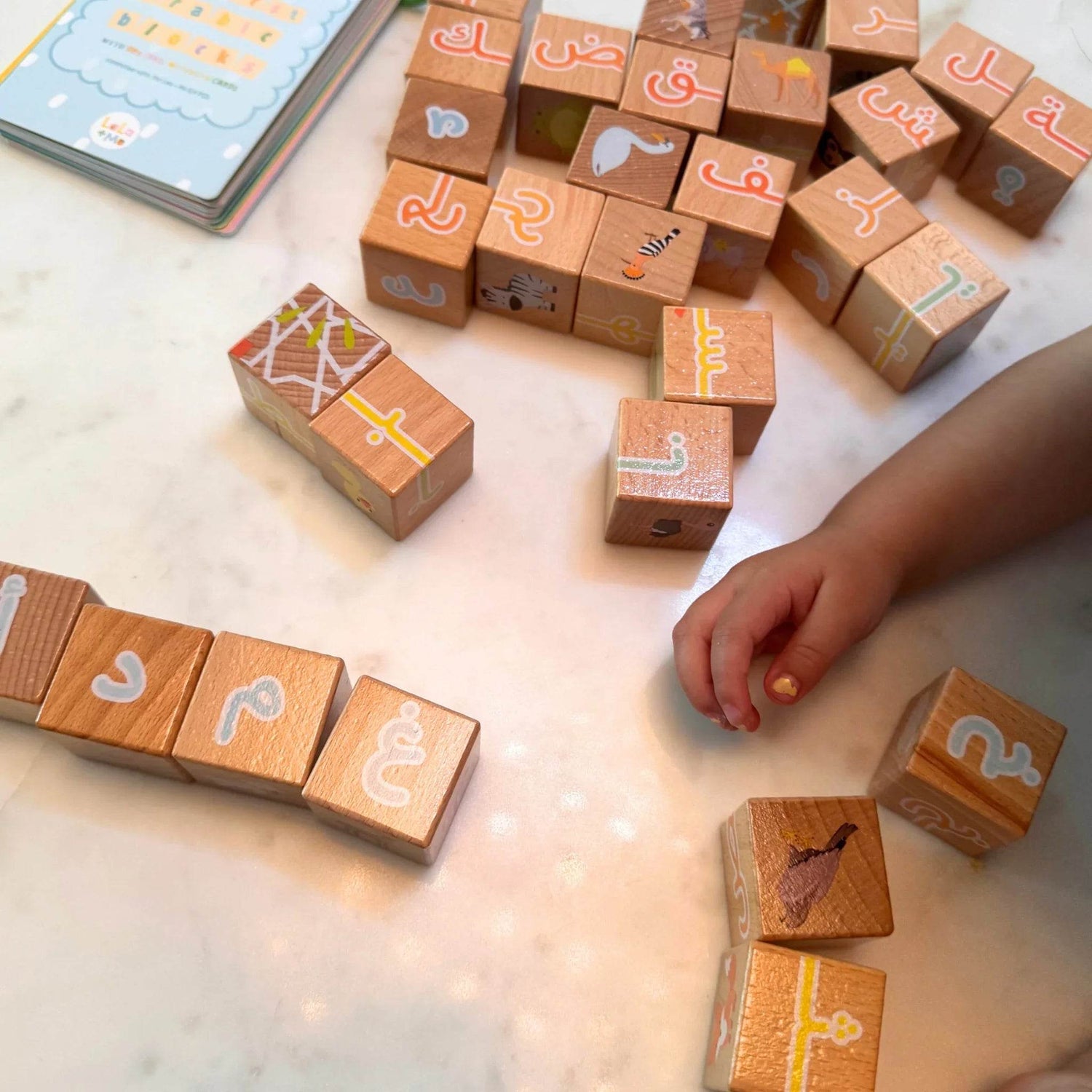 My First ARABIC ALPHABET Blocks with Dry Erase Activity Cards - GiFTiFY