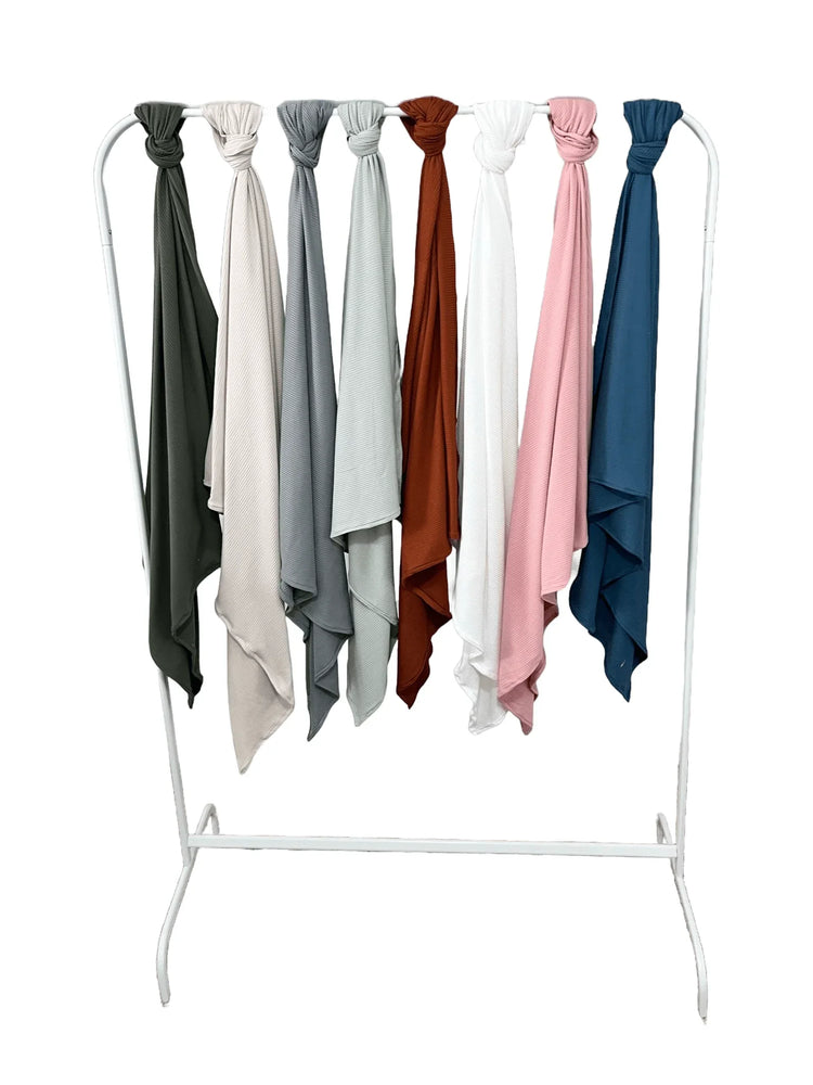 Oat Ribbed Stretch Swaddle - GiFTiFY