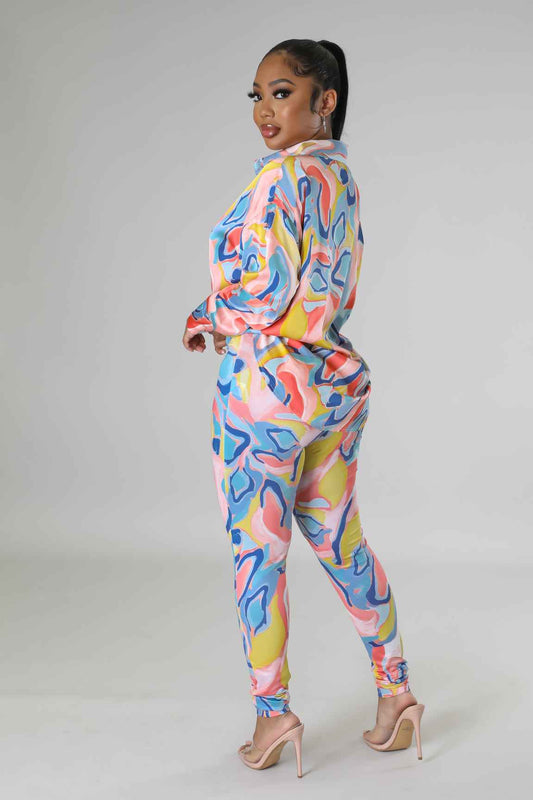 Misha Legging Set - Peach