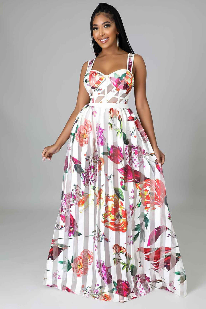 Bella Mesh Sleeveless Maxi Dress - GiFTiFY