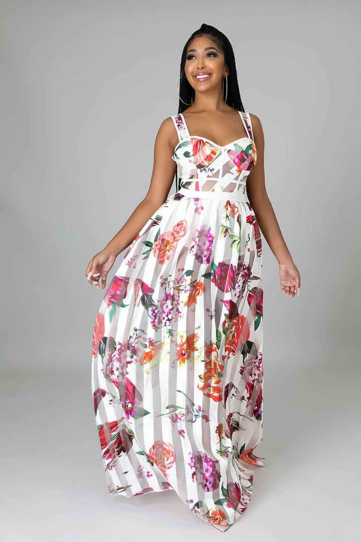 Bella Mesh Sleeveless Maxi Dress - GiFTiFY