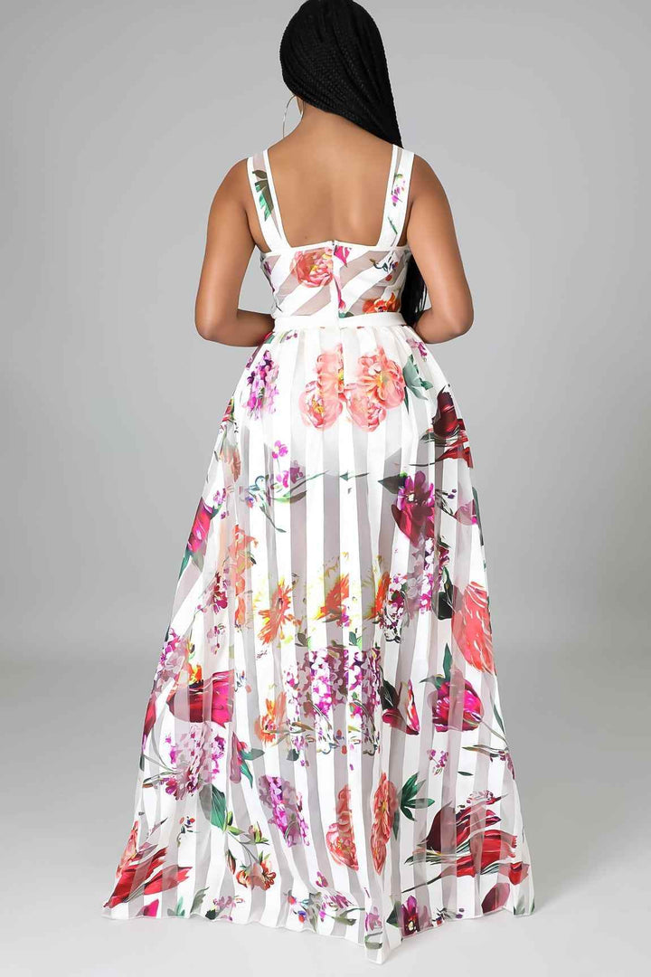 Bella Mesh Sleeveless Maxi Dress - GiFTiFY