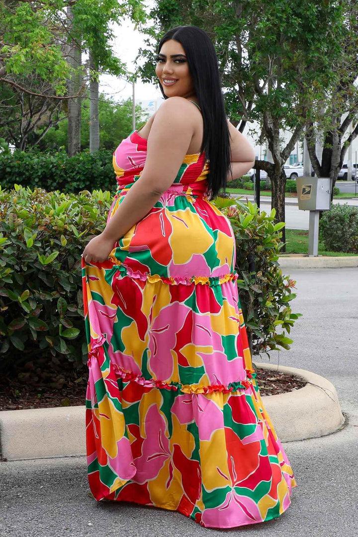 Miss Miami Plus Size Multi Color Dress - GiFTiFY