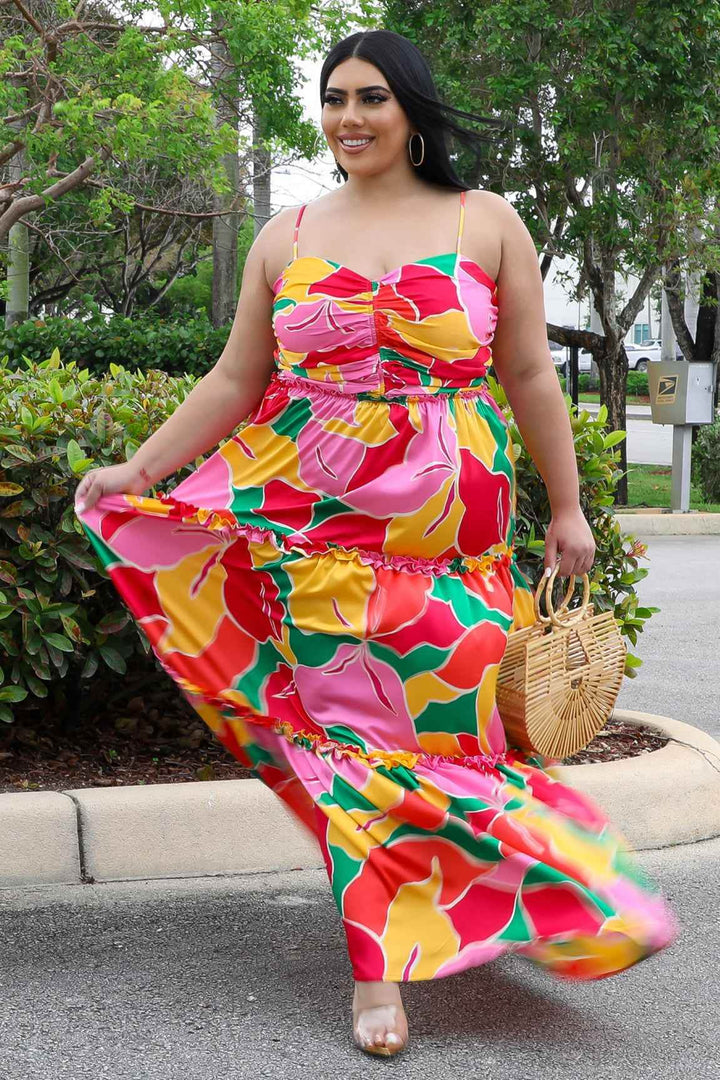 Miss Miami Plus Size Multi Color Dress - GiFTiFY