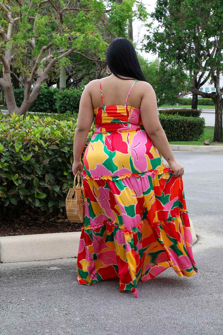 Miss Miami Plus Size Multi Color Dress - GiFTiFY