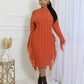Coziest Feeling Midi Sweater Dress - Rustic