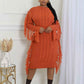 Coziest Feeling Midi Sweater Dress - Rustic