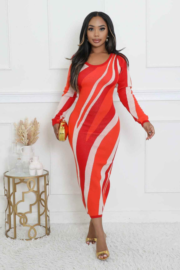 Love On The Line Multi Print Dress - GiFTiFY