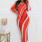 Love On The Line Multi Print Dress