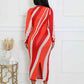 Love On The Line Multi Print Dress