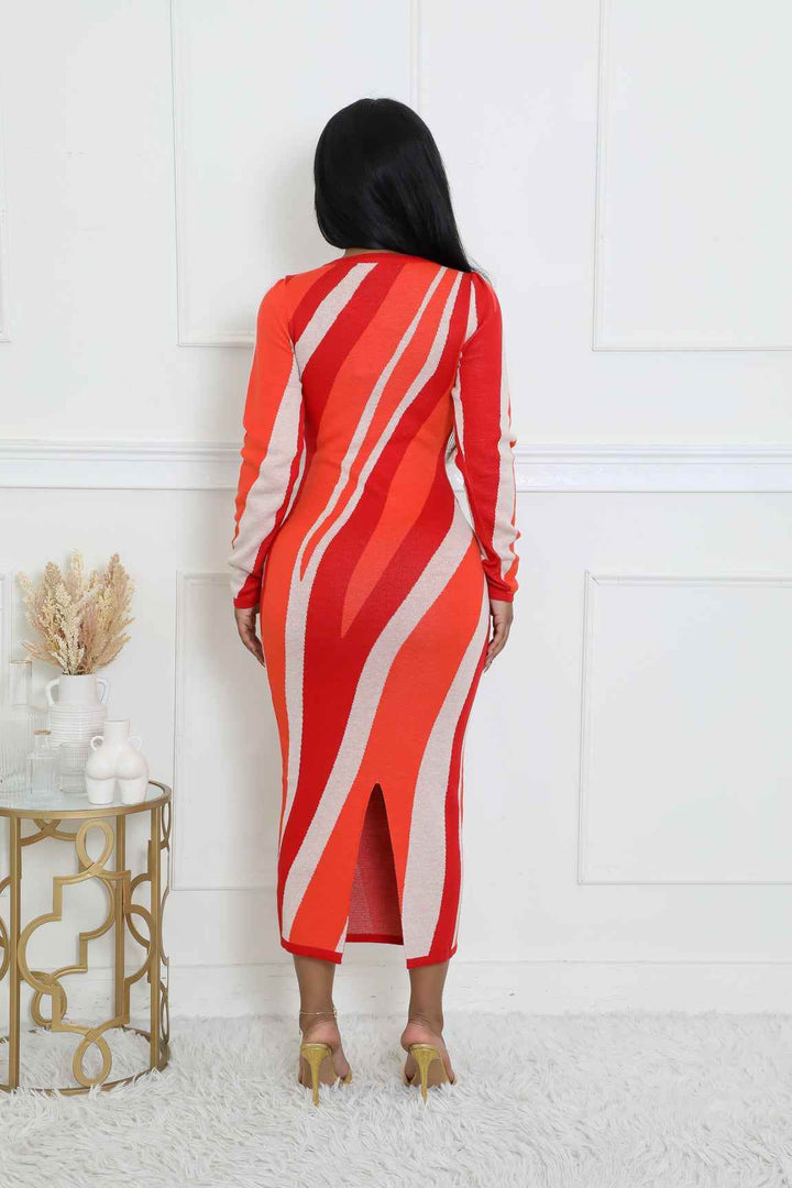 Love On The Line Multi Print Dress - GiFTiFY