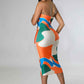 Kaisyn Elastic Waistband Strapless Dress
