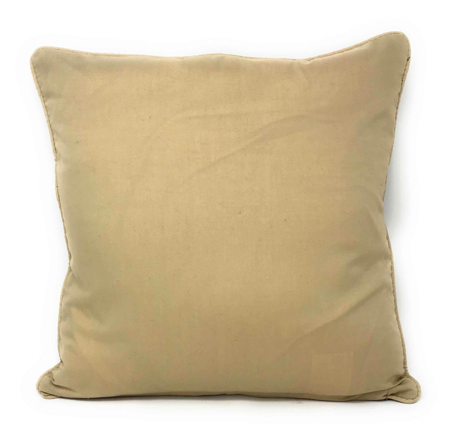 DaDa Bedding Elegant Golden Persian Style Rug Floral Tapestry Throw Pillow Covers 16" x 16"