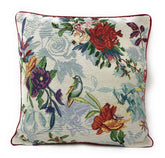 DaDa Bedding Elegant Tropical Paradise Birds Floral Tapestry Throw Pillow Covers 16" (18116)