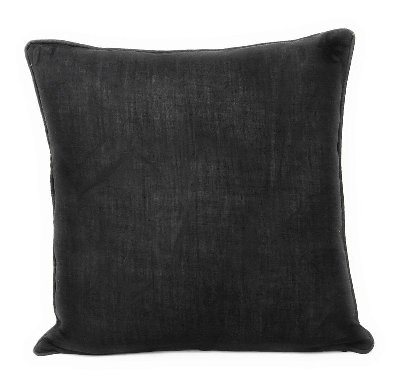 DaDa Bedding Ethnic Ornaments Geometric Black Tapestry Throw Pillow Covers 16" (18118) Throw Pillow Covers by DaDalogy Bedding Collection