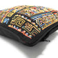 DaDa Bedding Ethnic Ornaments Geometric Black Tapestry Throw Pillow Covers 16" (18118)