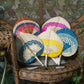 Tricolor Raffia Handmade Fan Soléa