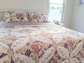 DaDa Bedding Wisteria Cottage Roses Floral Lightweight Quilted Bedspread Set (HS-1003) Quilts by DaDalogy Bedding Collection