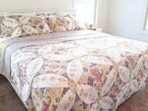 DaDa Bedding Wisteria Cottage Roses Floral Lightweight Quilted Bedspread Set (HS-1003) Quilts by DaDalogy Bedding Collection