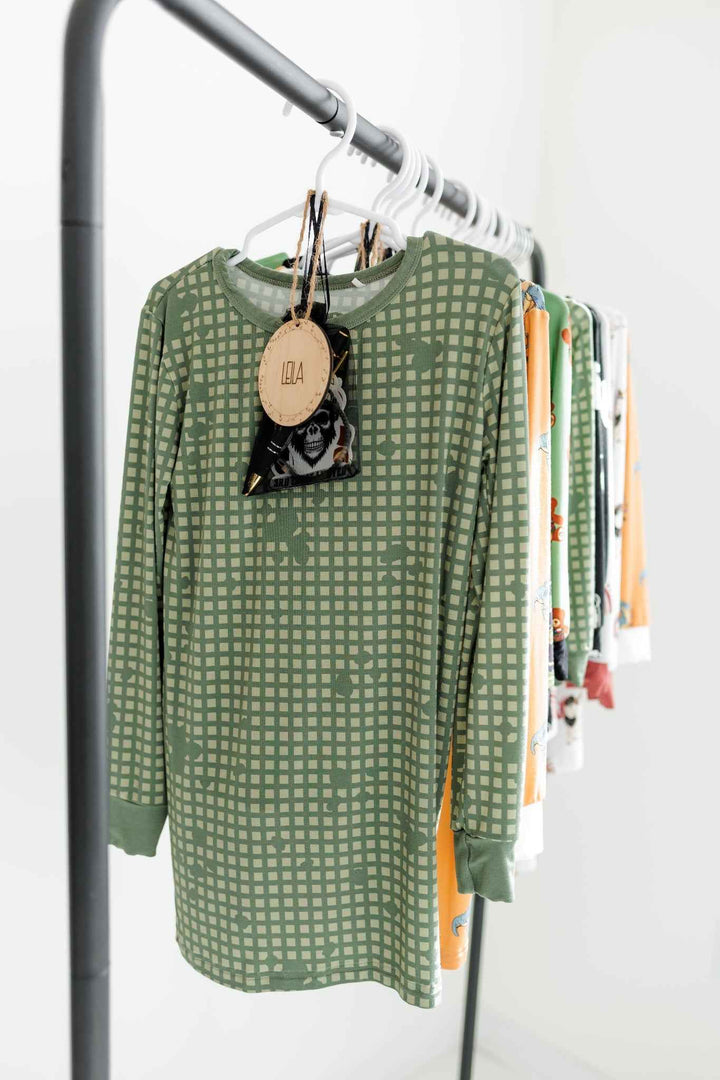 Desert Storm Plaid 2-Piece Set