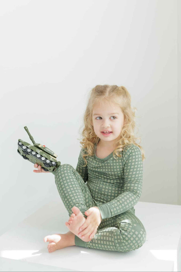 Desert Storm Plaid 2-Piece Set