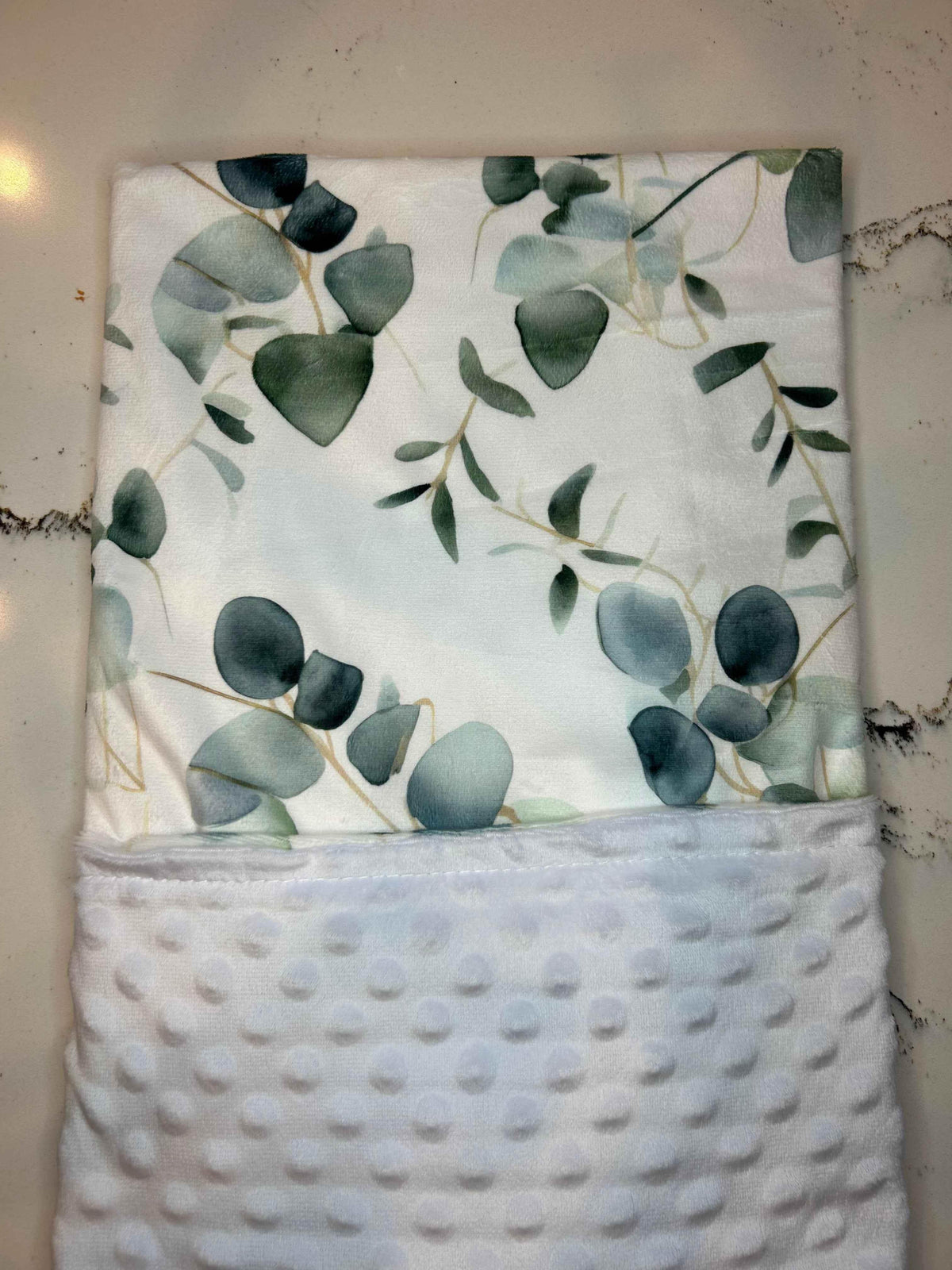 Eucalyptus Embrace Minky Blanket by Growing Sprouts