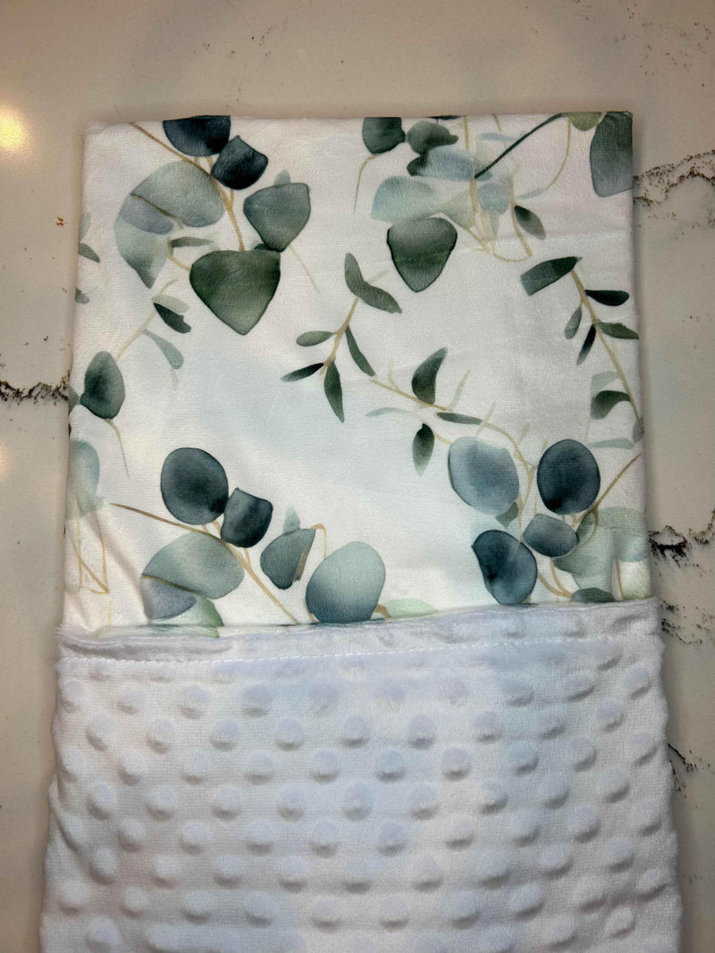 Eucalyptus Embrace Minky Blanket by Growing Sprouts