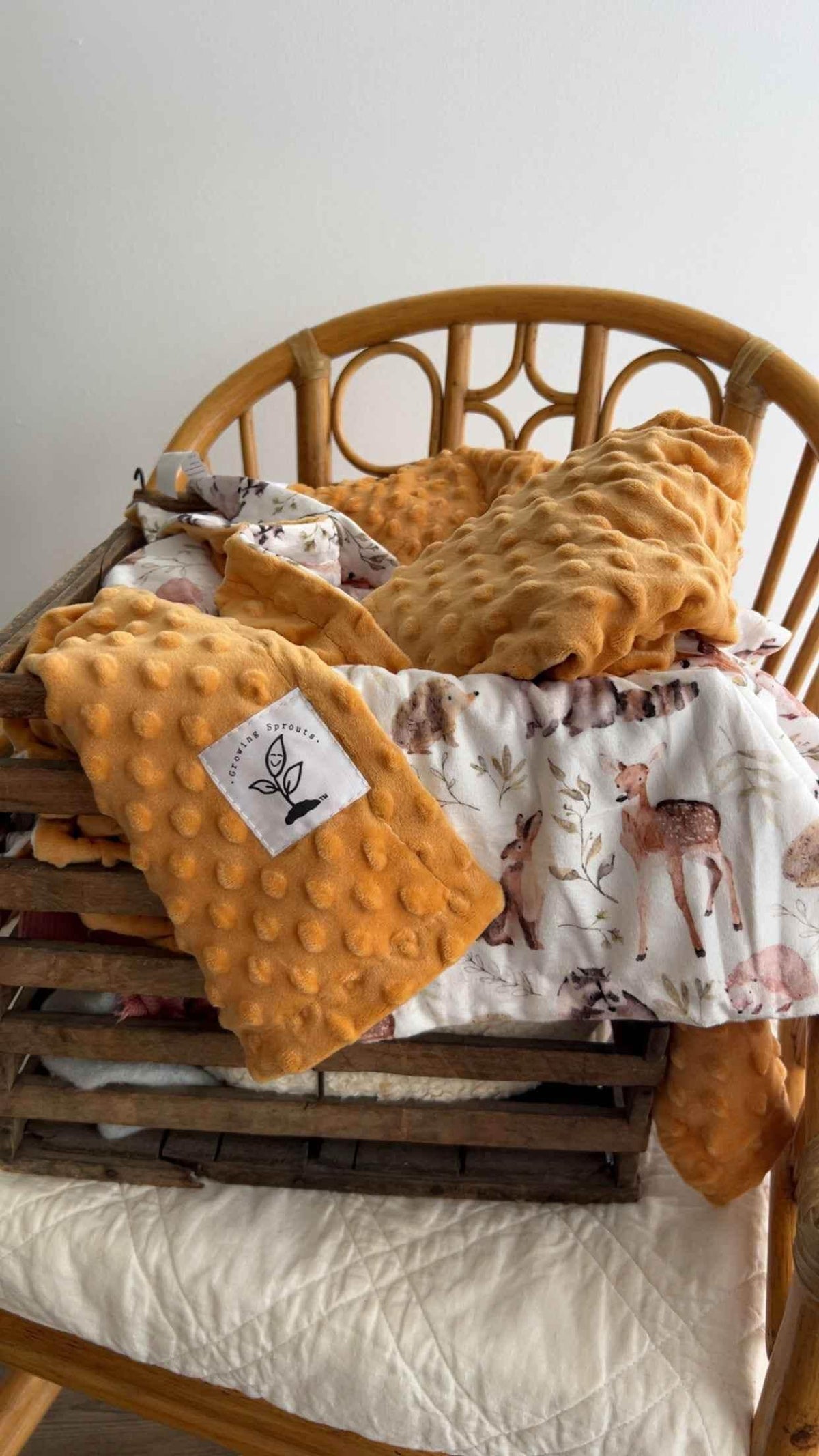 Forest Friends Minky Blanket by Growing Sprouts