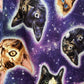 Galaxy Cats Shorter Length Fit & Flare Dress - Small Only!