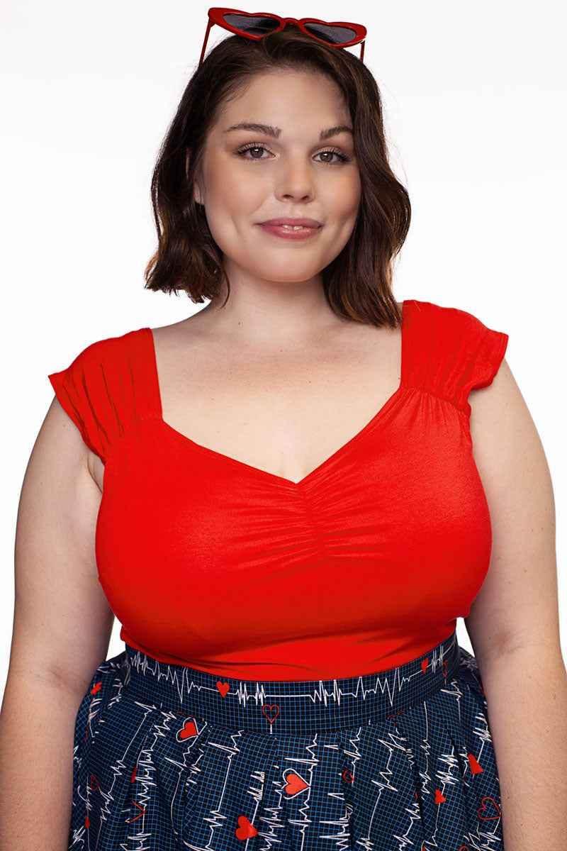 Isabel Top in Red - GiFTiFY