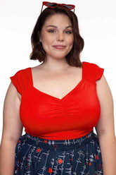 Isabel Top in Red - GiFTiFY