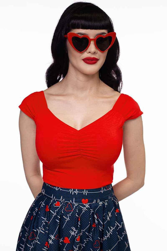 Isabel Top in Red - GiFTiFY