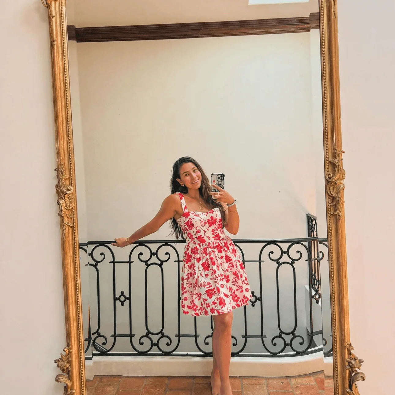 Red Vineyard Mini Dress Soléa